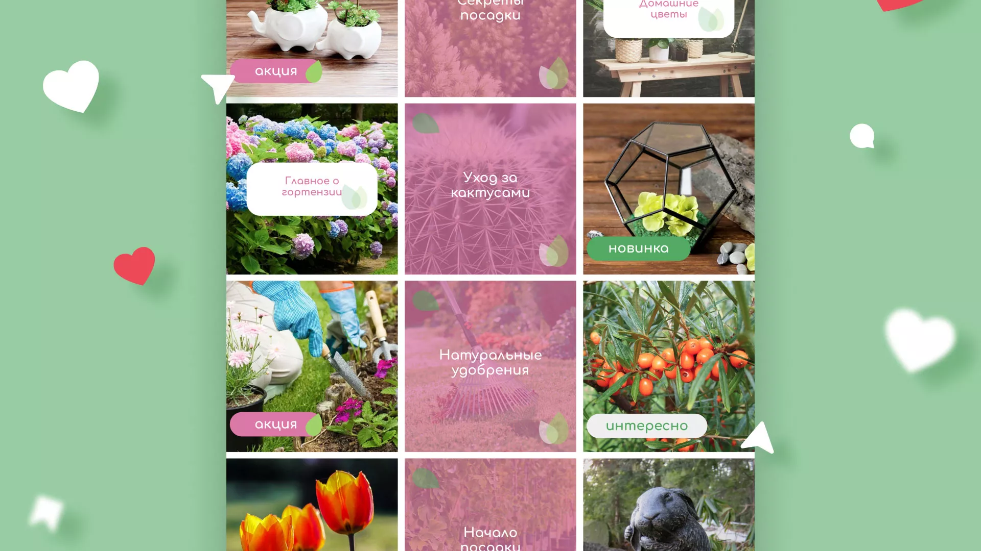 Разработка оформления профиля Instagram для магазина «Floraint» в Новоалтайске