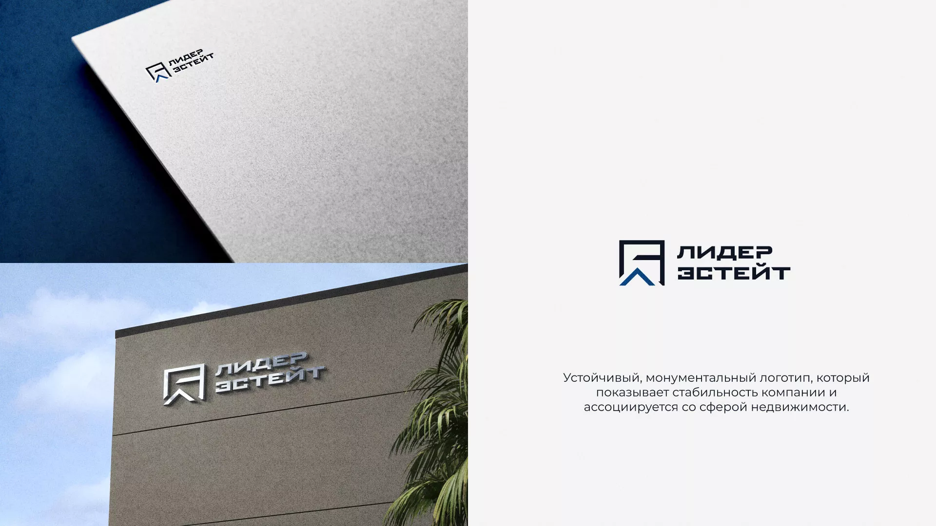Разработка логотипа агентства недвижимости «Лидер Эстейт» в Новоалтайске