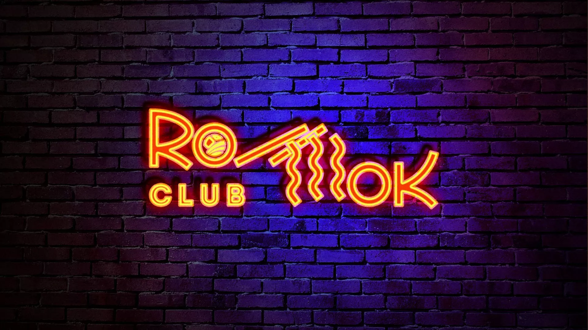 Разработка интерьерной вывески суши-бара «Roll Wok Club» в Новоалтайске